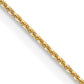 16 Inch 14K .85 mm D/C Cable Chain