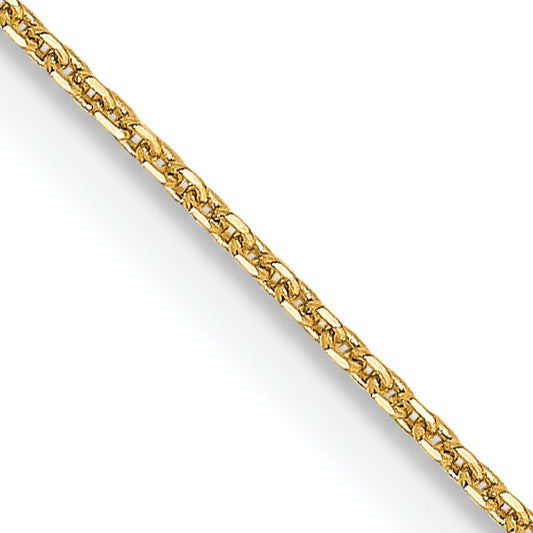 16 Inch 14K .85 mm D/C Cable Chain