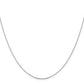 16 Inch 14K White Gold .85 mm D/C Cable Chain