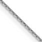 16 Inch 14K White Gold .85 mm D/C Cable Chain