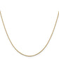 16 Inch 14K 1.0 mm D/C Cable Chain