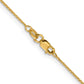 16 Inch 14K 1.0 mm D/C Cable Chain