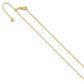 22 Inch 14K Adjustable 1.1mm D/C Cable Chain