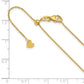 22 Inch 14K Adjustable 1.1mm D/C Cable Chain