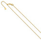 22 Inch 14K Adjustable 1.25mm D/C Cable Chain