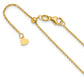 22 Inch 14K Adjustable 1.25mm D/C Cable Chain