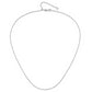 22 Inch 14K White Gold Adjustable 1.25mm D/C Cable Chain