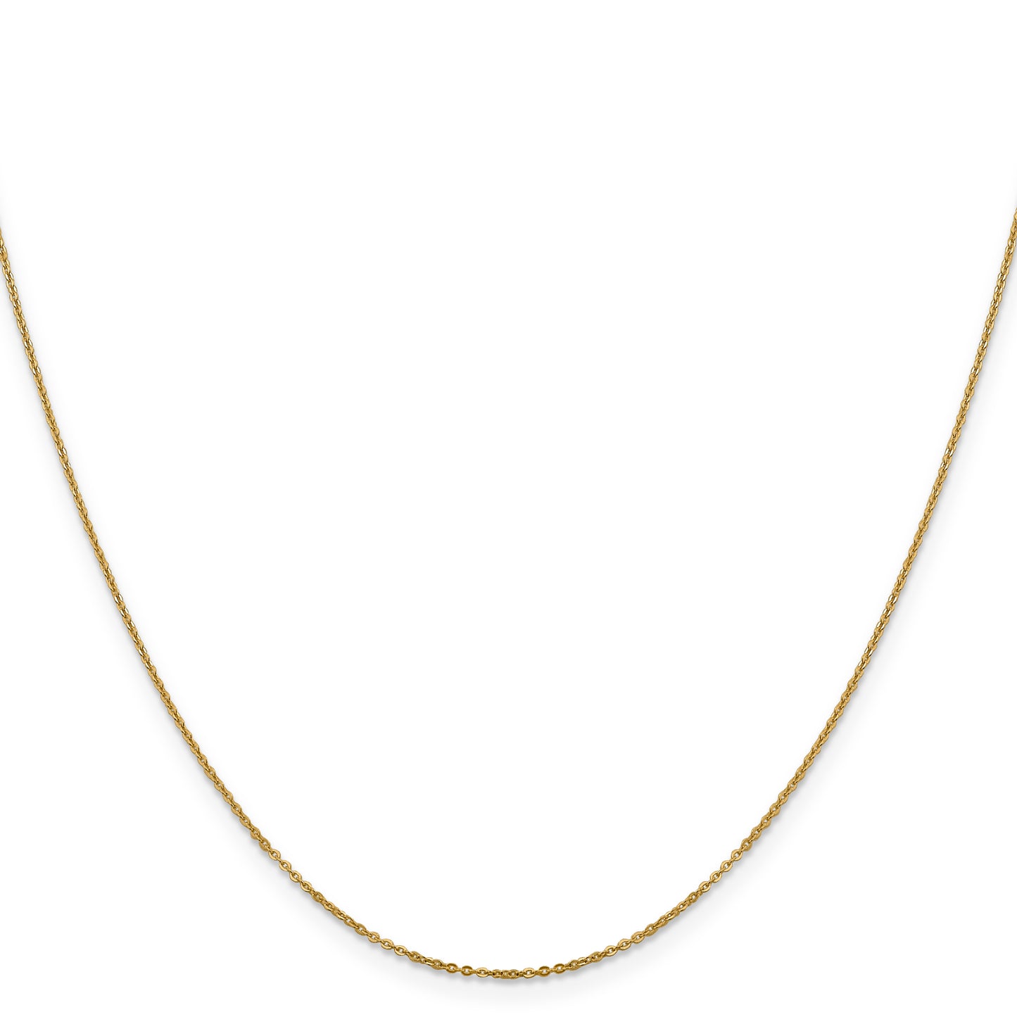 18 Inch 14K 1.1mm Flat Cable Chain