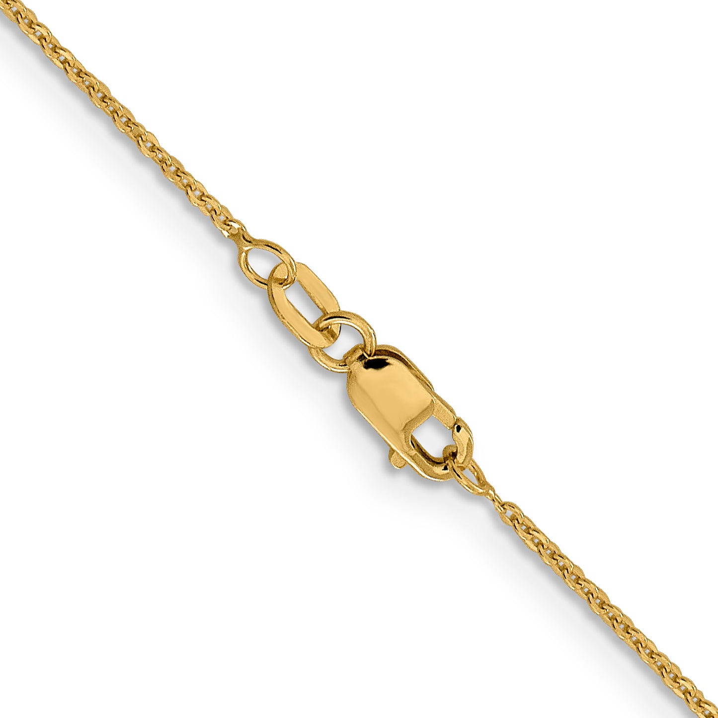 18 Inch 14K 1.1mm Flat Cable Chain