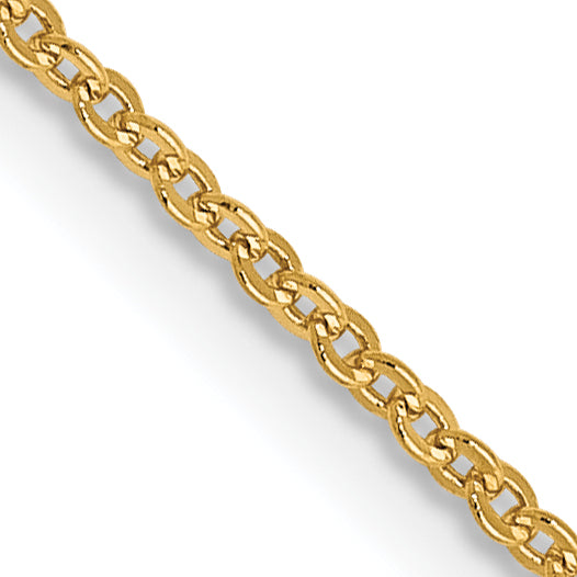 16 Inch 14K 1.1mm Flat Cable Chain