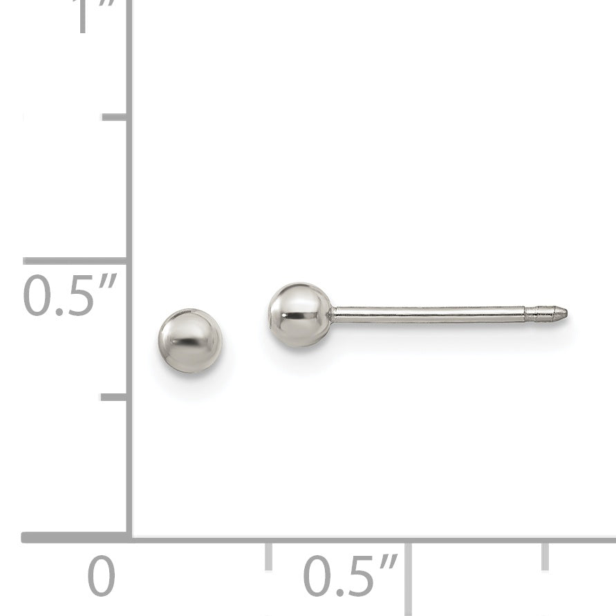 Titanium Inverness 3mm Ball Post Earrings