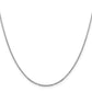 16 Inch 14K White Gold 1.7mm Flat Cable Chain