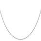 16 Inch 14K White Gold 1.1mm Flat Cable Chain