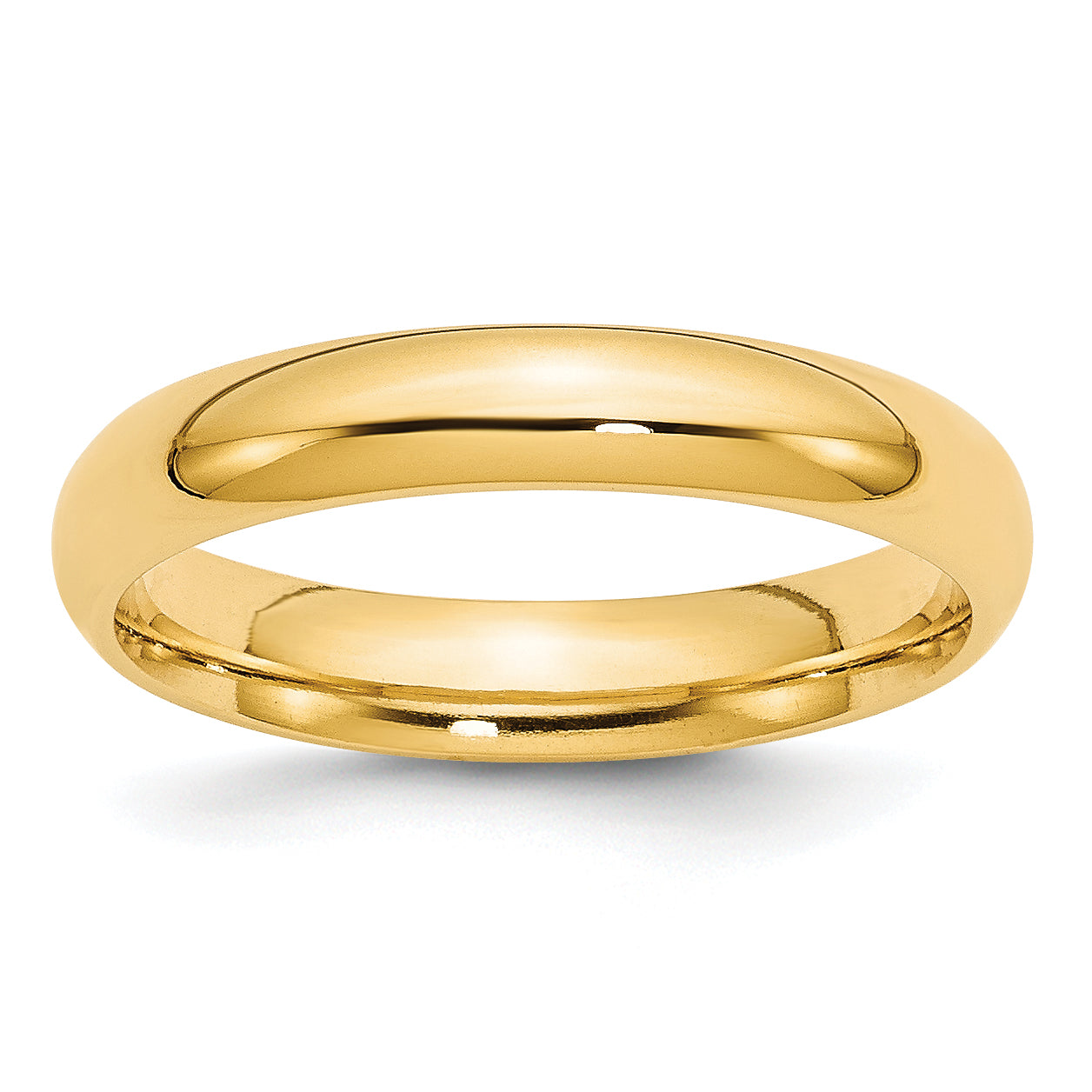 10k Yellow Gold 10k Yellow Gold 4mm Standard Weight Comfort Fit Wedding Band Size 10.5