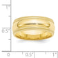 10k Yellow Gold 10k Yellow Gold 8mm Double Milgrain Comfort Fit Wedding Band Size 4