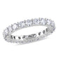 Original 2 CT Diamond TW Eternity Ring 14k White Gold GH I1;I2