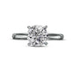 Certified 2.0 CT. Natural Clarity Enhanced Diamond Solitaire Engagement Ring in Solid 14K White Gold