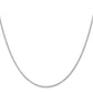 16 Inch 10K White Gold 1.1mm Flat Cable Chain