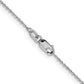 16 Inch 10K White Gold 1.1mm Flat Cable Chain