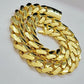 10K Yellow Gold Miami Cuban 25mm Monaco Chain Necklace 24"- 30"