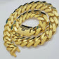 10K Yellow Gold Miami Cuban 25mm Monaco Chain Necklace 24"- 30"