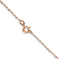 18 Inch 10K Rose Gold .5 mm Cable Rope Chain