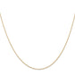 18 Inch 14K .5 mm Cable Rope Chain