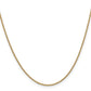 18 Inch 14K 1.4mm Round Cable Chain