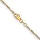 16 Inch 14K 1.4mm Round Cable Chain