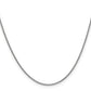 20 Inch 14K White Gold 1.4mm Round Cable Chain