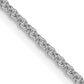 16 Inch 14K White Gold 1.4mm Round Cable Chain