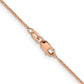 16 Inch 14K Rose Gold 1.1mm Flat Cable Chain