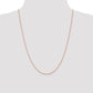 24 Inch 14K Rose Gold 1.1mm Flat Cable Chain