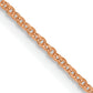 24 Inch 14K Rose Gold 1.1mm Flat Cable Chain