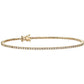 1.0 ct. tw. Classic Four-Prong Natural Diamond Tennis Anklet in 18K Yellow Gold