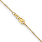 16 Inch 14K .9mm Round Cable Chain