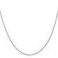 16 Inch 14K White Gold .9mm Round Cable Chain