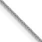 16 Inch 14K White Gold .9mm Round Cable Chain