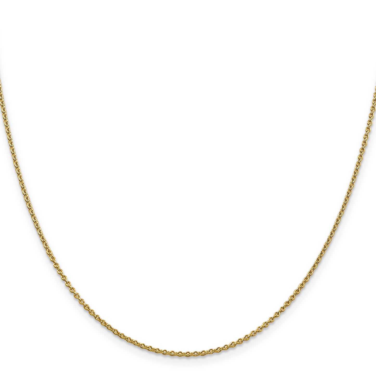 16 Inch 14K 1.8mm Round Cable Chain