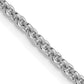 20 Inch 14K White Gold 1.8mm Round Cable Chain