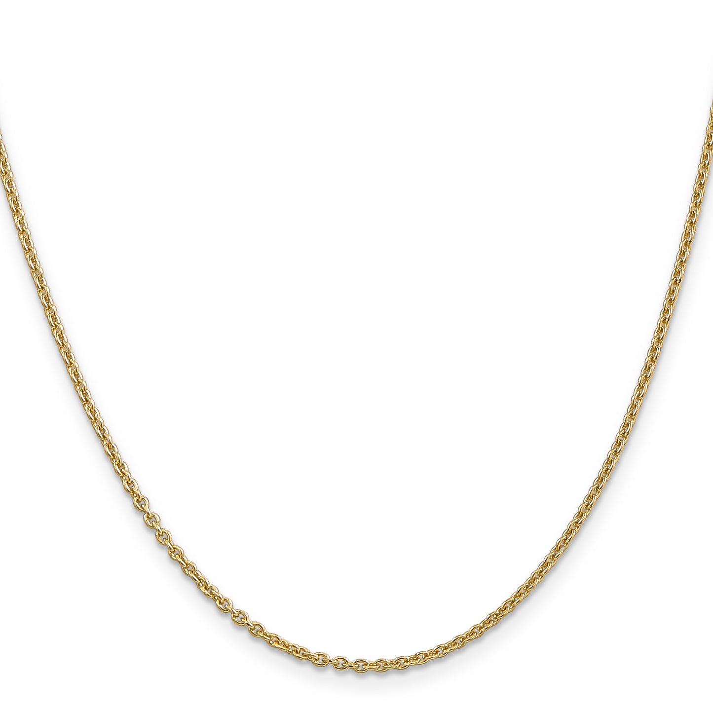 16 Inch 14K 1.95mm Round Cable Chain