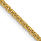 16 Inch 14K 1.95mm Round Cable Chain