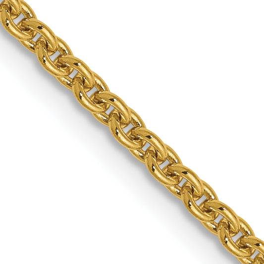 20 Inch 14K 1.95mm Round Cable Chain