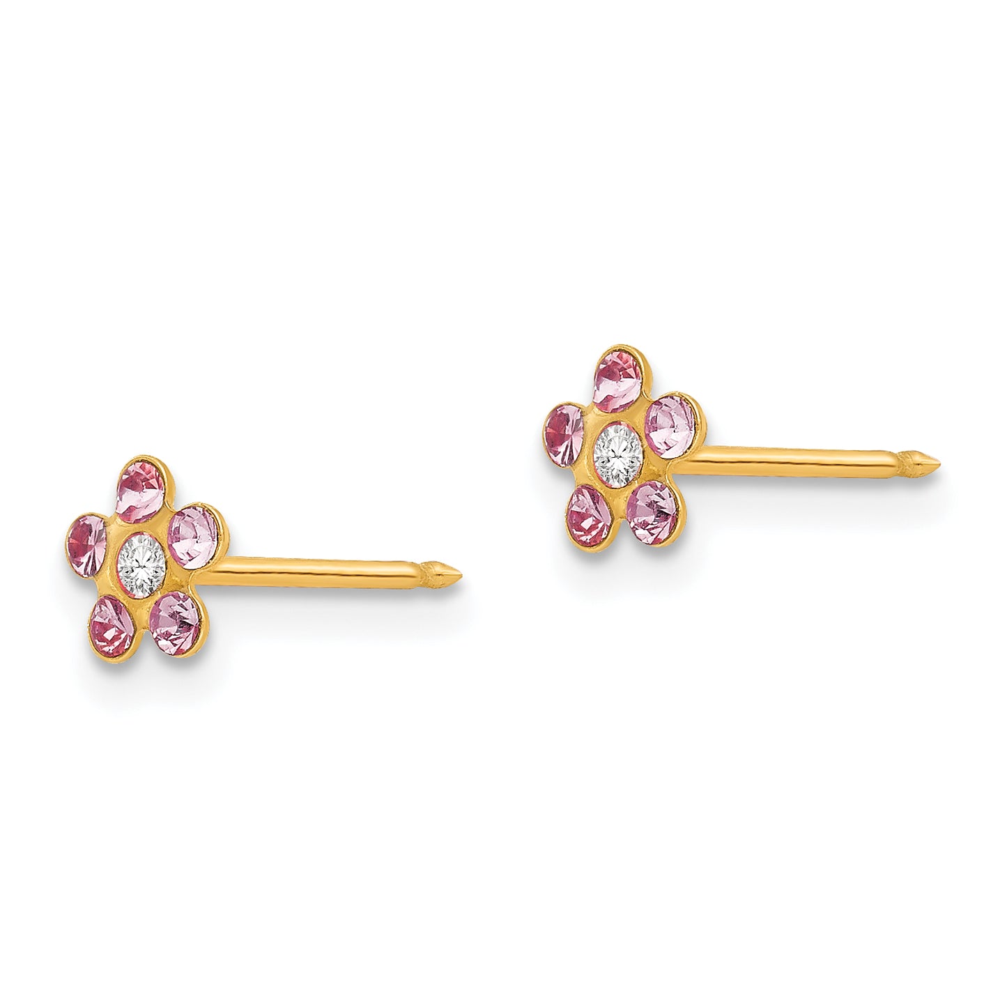 Fashion Inverness 24K Plated June Crystal Birthstone Earrings