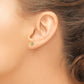 Fashion Inverness 24K Plated August Lt. Green Crystal Birthstone Earrings