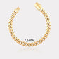 10K Yellow Gold Hollow Miami Cuban Link Men's Women's Chain Bracelet 5mm-20mm 6" 7" 8" 9"