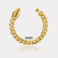 14K Yellow Gold Hollow Miami Cuban Link Men's Women's Chain Bracelet 5mm-20mm 6" 7" 8" 9"