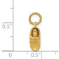 14k Yellow Gold 14k  3D Single Baby Shoe Charm