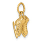 14k Yellow Gold 14k 3-D    PAIR    Of Ice Skates Charm