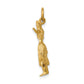 14k Yellow Gold 14k 3-D Hula Dancer Charm